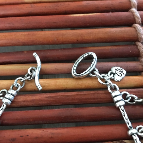 Brighton Elegant Turquoise and Silver Charm Bracelet - Picture 4 of 5